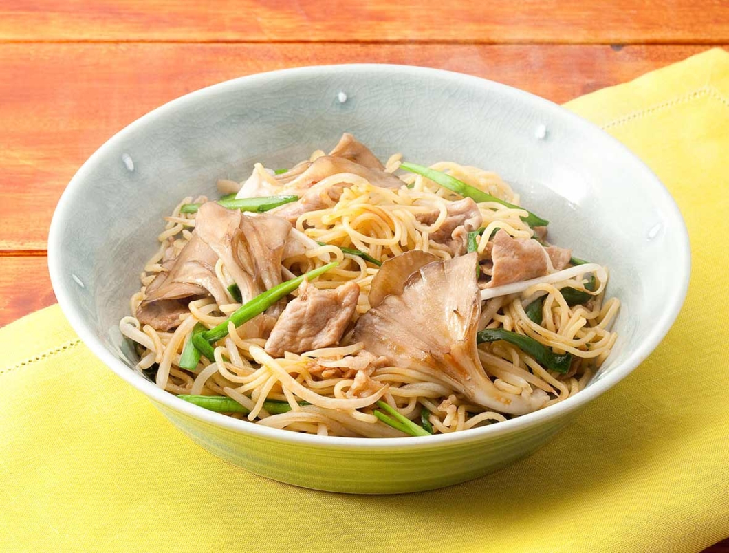 Happy Go KL - Salt fried Noodles with Maitake Salt fried Noodles with Maitake - Happy Go KL